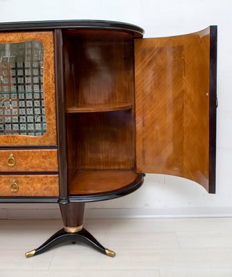 Italian Mahogany and Burr Walnut Sideboard / Bar from La Permanente Mobili Cantù, 1950s-FER-875641