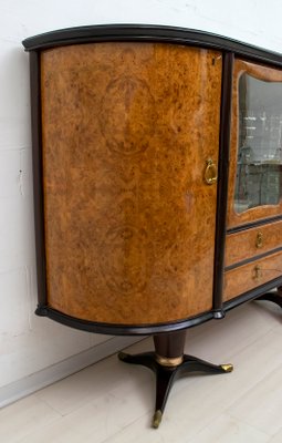 Italian Mahogany and Burr Walnut Sideboard / Bar from La Permanente Mobili Cantù, 1950s-FER-875641