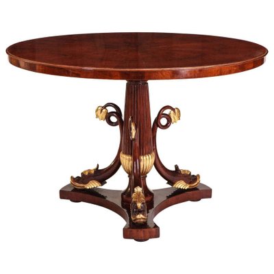 Italian Mahogany and Parcel-Gilt Centre Table, 1830s-MBH-1032479