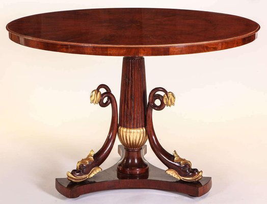 Italian Mahogany and Parcel-Gilt Centre Table, 1830s-MBH-1032479