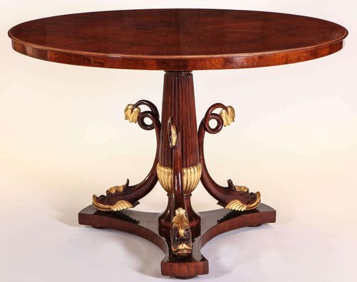 Italian Mahogany and Parcel-Gilt Centre Table-MBH-1032055