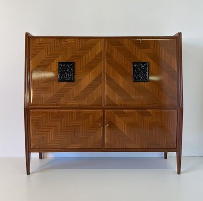 Italian Mahogany Cabinet Secretaire, 1950s-FF-802856