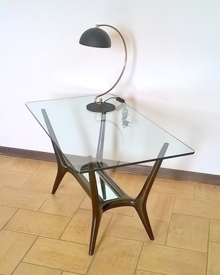 Italian Mahogany Coffee Table, 1950s-EI-178677