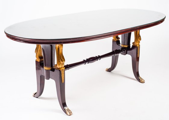 Italian Mahogany Table in the Style of Paolo Buffa, 1950s-MBH-1032103