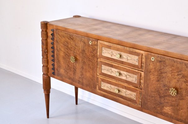 Italian Maple and Ash Sideboard attributed to Pier Luigi Colli, 1960s-DUG-2041223