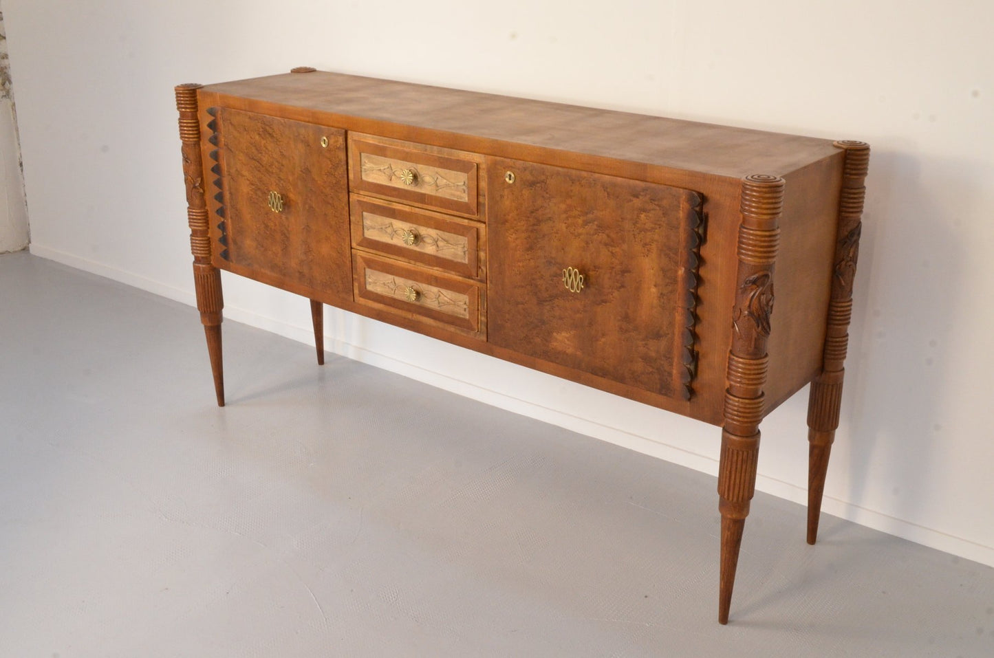 Italian Maple and Ash Sideboard by Pier Luigi Colli, 1960s