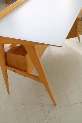 Italian Maple Desk with Bookshelf from Canturina del Mobile, 1950s-AA-867503