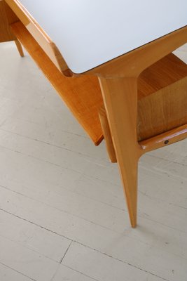 Italian Maple Desk with Bookshelf from Canturina del Mobile, 1950s-AA-867503