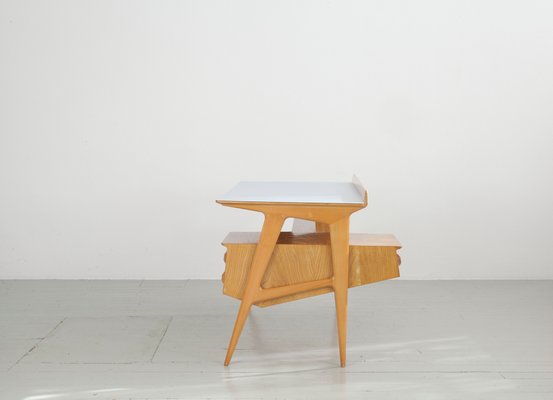 Italian Maple Desk with Bookshelf from Canturina del Mobile, 1950s-AA-867503