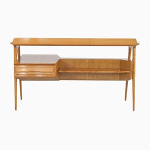 Italian Maple Desk with Bookshelf from Canturina del Mobile, 1950s-AA-867503