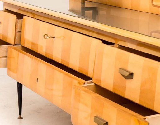 Italian Maple Wood Dressing Table, 1950s-MBH-1031912