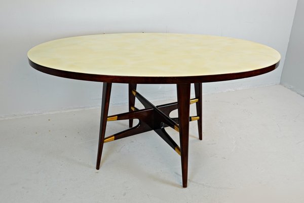 Italian Marble Glass Table, 1950-FGA-923481