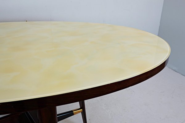 Italian Marble Glass Table, 1950-FGA-923481