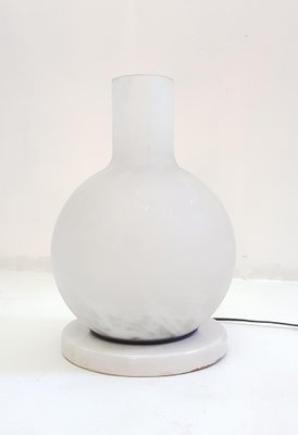 Italian Marble & Glass Table Lamp, 1960s-FO-589292