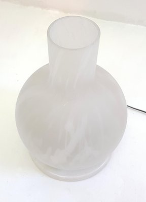 Italian Marble & Glass Table Lamp, 1960s-FO-589292