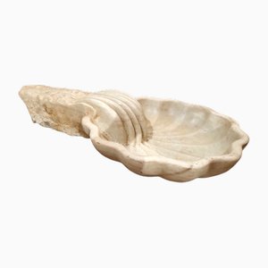 Italian Marble Shell Washbasin Sculpture, 1980s-TCS-1816684