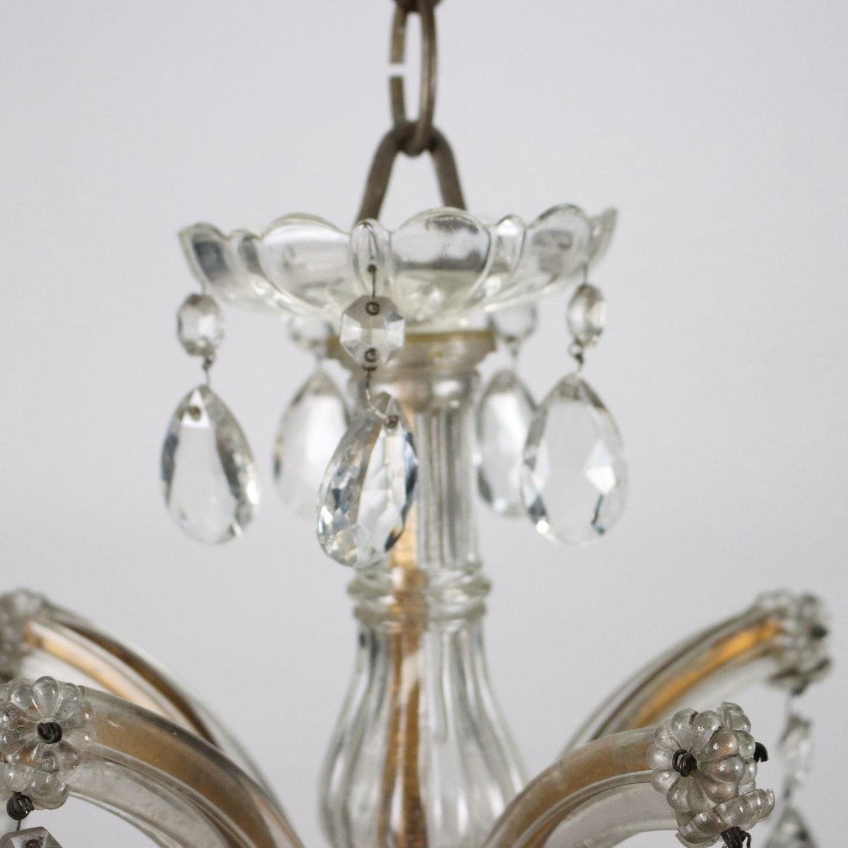 Italian Maria Theresa Style Chandelier in Glass