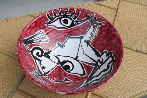 Italian Marine Ceramic Bowl, 1960s-EH-1251765