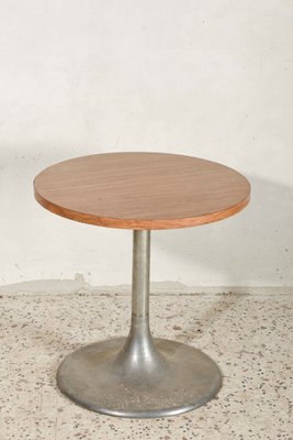 Italian Metal and Brown Formica Coffee Table, 1960s-RAQ-666553