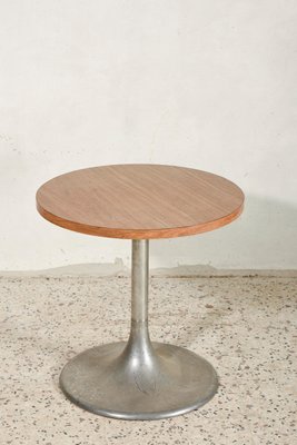 Italian Metal and Brown Formica Coffee Table, 1960s-RAQ-666553