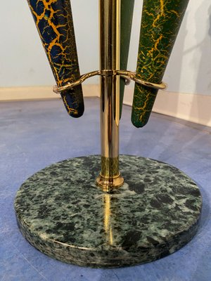 Italian Mid-Century Green Umbrella Stand with Cracked Effect, 1950s-MTX-1259670