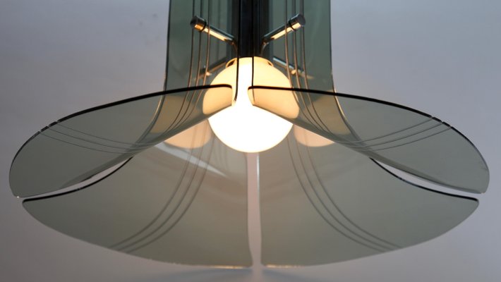 Italian Mid-Century Modern Acrylic Glass Pendant Lamp-MJY-1148910