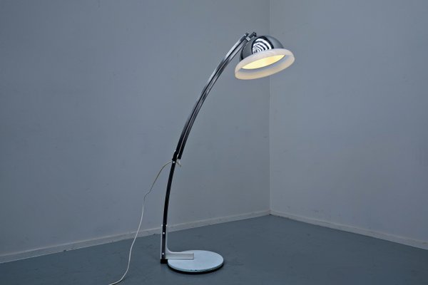 Italian Mid-Century Modern Adjustable Arc Floor Lamp by Goffredo Reggiani, 1960s-FGA-1033326