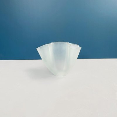 Italian Mid-Century Modern Cartoccio Vase in Satin Glass by Pietro Chiesa, 1940s-GDD-1265076