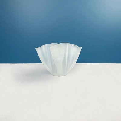 Italian Mid-Century Modern Cartoccio Vase in Satin Glass by Pietro Chiesa, 1940s-GDD-1265076