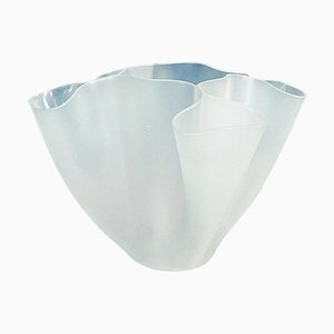 Italian Mid-Century Modern Cartoccio Vase in Satin Glass by Pietro Chiesa, 1940s-GDD-1265076