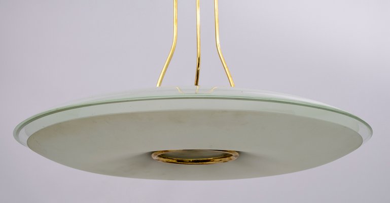 Italian Mid-Century Modern Ceiling Lamp by Max Ingrand for Fontana Arte, 1950s-FER-1166483