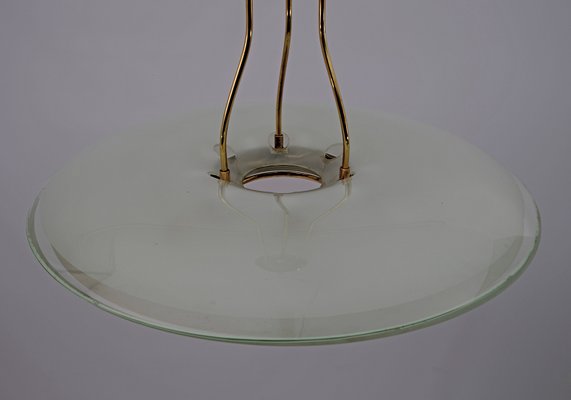 Italian Mid-Century Modern Ceiling Lamp by Max Ingrand for Fontana Arte, 1950s-FER-1166483