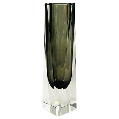 Italian Mid-Century Modern Gray Murano Glass Vase, 1970s-GDD-1328675