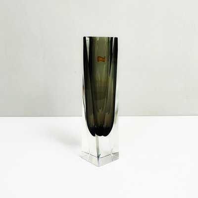 Italian Mid-Century Modern Gray Murano Glass Vase, 1970s-GDD-1328675