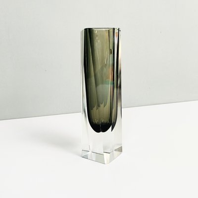 Italian Mid-Century Modern Gray Murano Glass Vase, 1970s-GDD-1328675