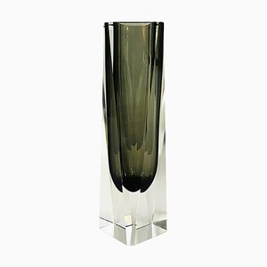 Italian Mid-Century Modern Gray Murano Glass Vase, 1970s-GDD-1328675