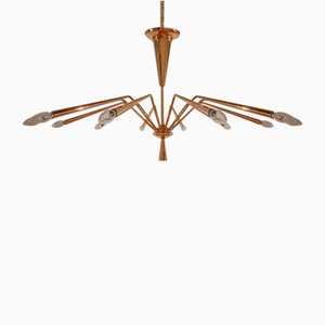 Italian Mid-Century Modern Model 342 Chandelier by Oscar Torlasco for Lumi Milano, 1950s-MTX-1132633