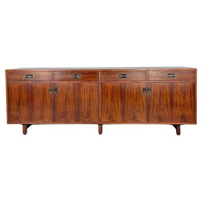 Italian Mid-Century Modern Wood Sideboard with Brass Handles attributed to Stildomus, 1960s-GDD-1823282