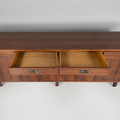 Italian Mid-Century Modern Wood Sideboard with Brass Handles attributed to Stildomus, 1960s-GDD-1823282