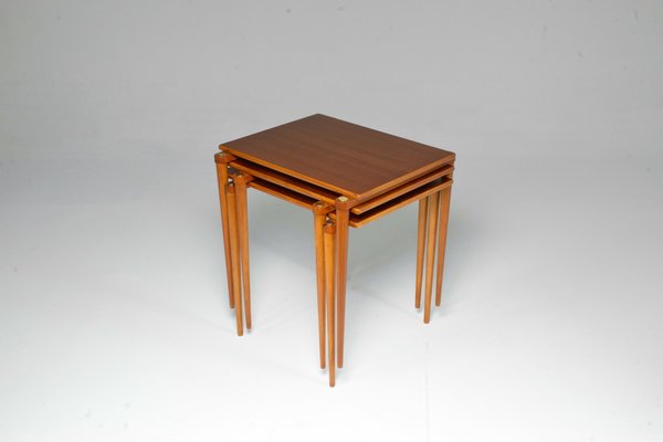 Italian Mid-Century Side Tables, 1960s, Set of 3-GXL-860051