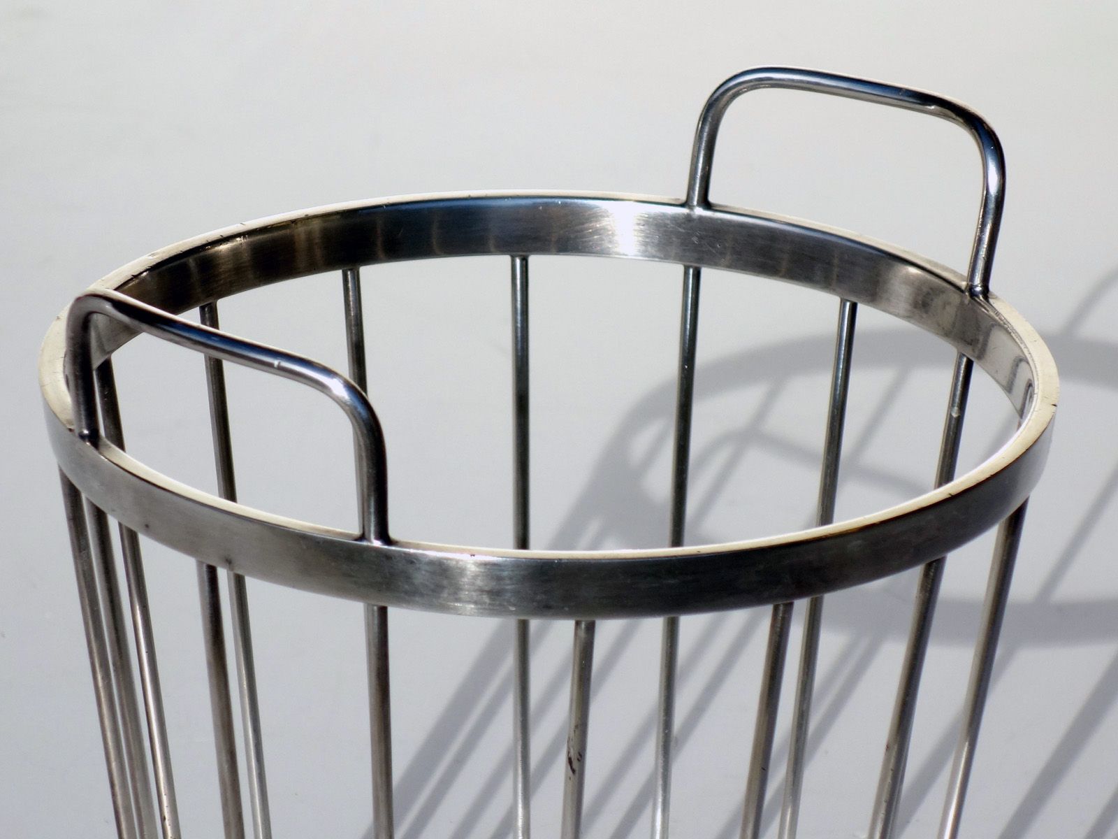 Italian Midcentury Silver Alpacca Fruit Basket by Broggi Milano, 1950s