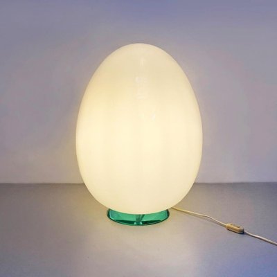 Italian Milk Glass Egg Floor Lamp, 1980s-GDD-1313674