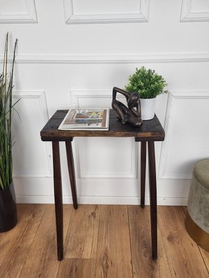 Italian Minimal Wooden Side Table, 1890s-EUP-1817101