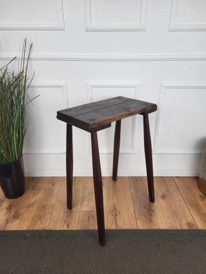 Italian Minimal Wooden Side Table, 1890s-EUP-1817101