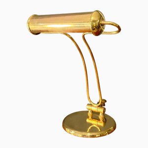 Italian Ministerial Brass Table Lamp, 1980s-QZZ-2035321