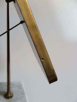 Italian Mirror in Brass and Marble, 1950s-CC-1457615