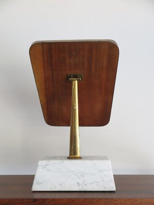 Italian Mirror in Brass and Marble, 1950s-CC-1457615