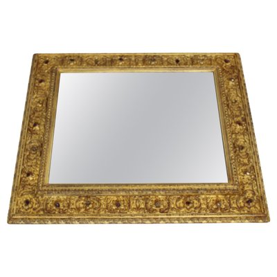 Italian Mirror with Gilt Wood Frame, 1940s-TZ-1800668