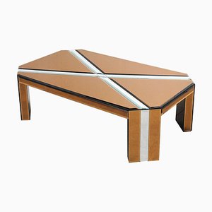 Italian Mirrored Coffee Table, 1970s-JQO-906133