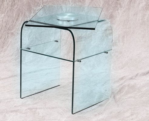 Italian Mobile Table in Crystal from Fiam, 1983-PTH-1444752